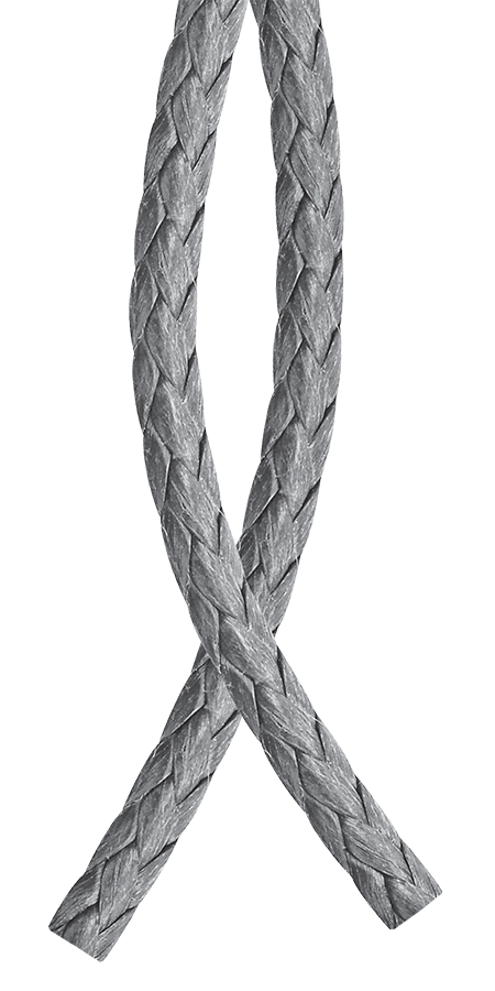 Jachtárske lano DF 3 - strieborná / 3 mm