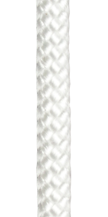 Polyamidová šnúra pletená s jadrom - biela / 4 mm