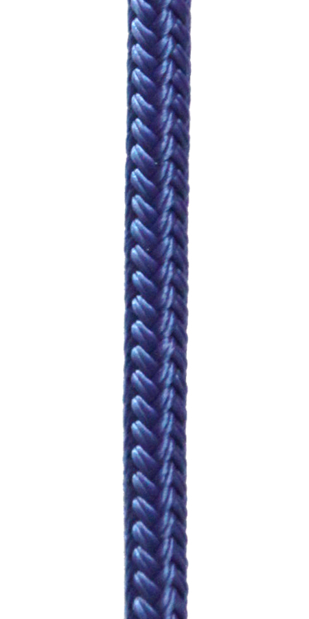 Polyamidová šnúra pletená s jadrom - modrá / 7 mm