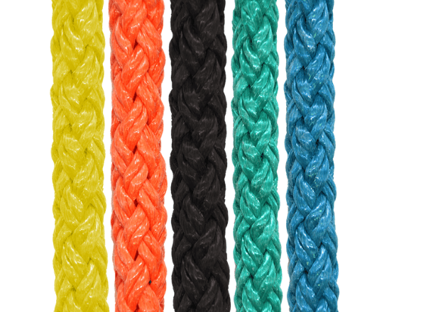 Laná a šnúry z polypropylénu - pletené
