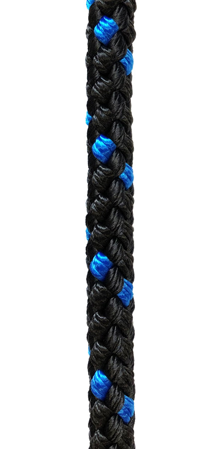 Laná a šnúry z PPV - pletené bez jadra, dvojfarebné